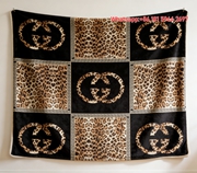 Gucci GG Monogram Leopard Print Flannel Blanket Exotic Wall Decor throw blanket IMG_2591
